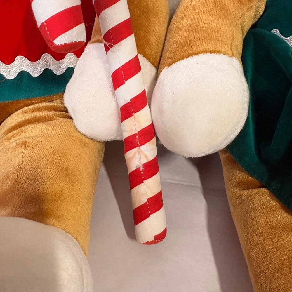 Unbranded Gingerbread Plush Set Unisex OS Brown Excellent Vintage 1990s Holiday